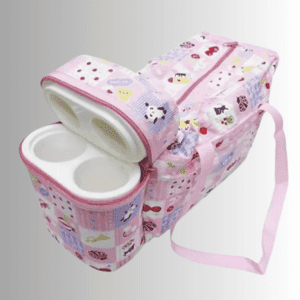 Newborn Baby Multipurpose Diaper & 2 Bottle Pockets  Mother Bag With Adjustable Shoulder Strap