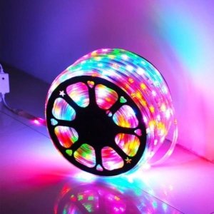 LED Strip Lights with Adaptor-Self Running Magic Waterproof Strip Light Multicolor LED Lights for Home Decoration, Indoor and Outdoor