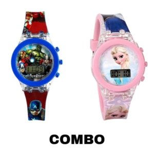 Digital Watch Multicolor Light | Dreamvazaar