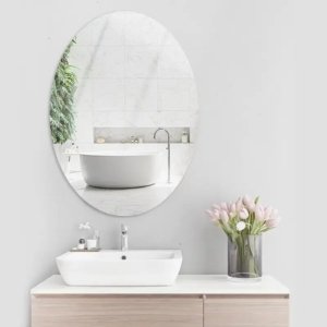 Oval shape mirror sticker | Dream Vazaar