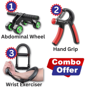 Combo AbdominalWheel WristExerciser HandGrip | Dreamvazaar