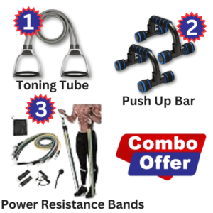 Combo Toningtube Pushupbar Resistanceband | Dreamvazaar