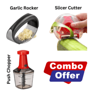 Combo Garlicrocker Slicercutter Pushchopper | Dreamvazaar