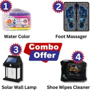 Combo Water Color Foot Massager Solar Lamp Shoe Cleaner | Dream Vazaar