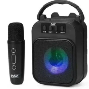 MZ M53 Portable Bluetooth Speaker Dynamic Thunder Sound with High Bass With Wireless Mic