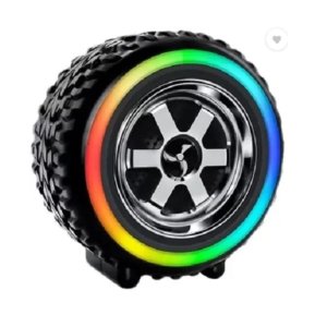 Woos 037D Wireless Speaker With RGB Wheels Design Subwoofer Bass