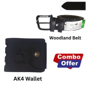 Combo :Woodland Belt + AK4 Wallet